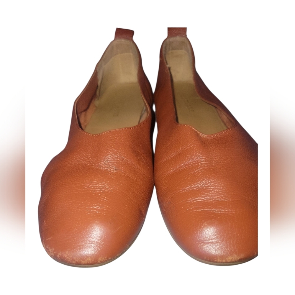Everlane The Day Italian Leather Round Toes  Brown Women's Ballet Flat Sz 7 1/2 - Picture 6 of 9